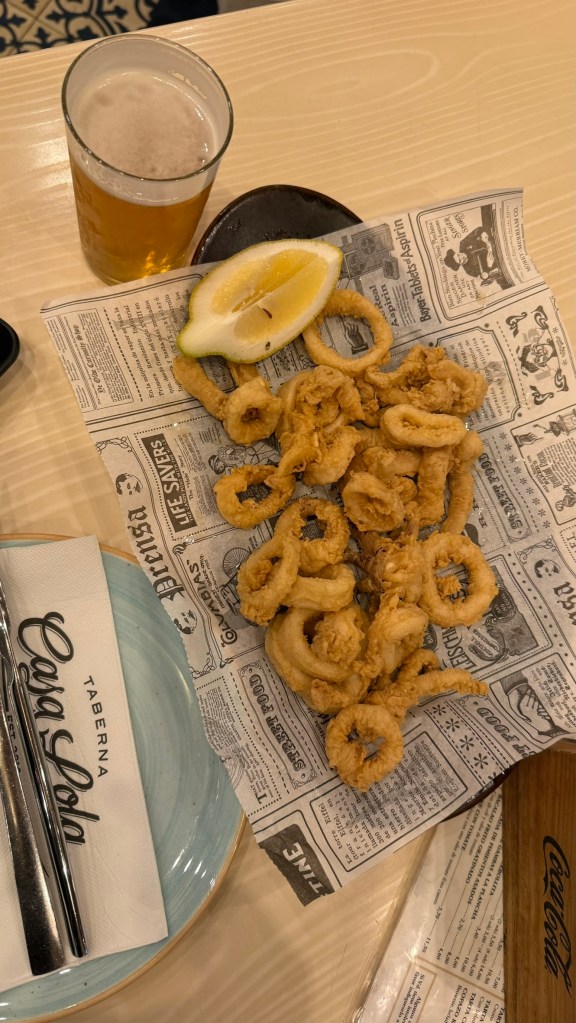 Malaga Casa Lola Uncibay Terraza Fried Calamari