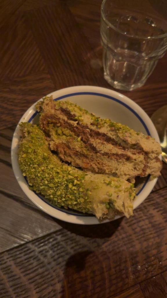 Pistachio tiramisu