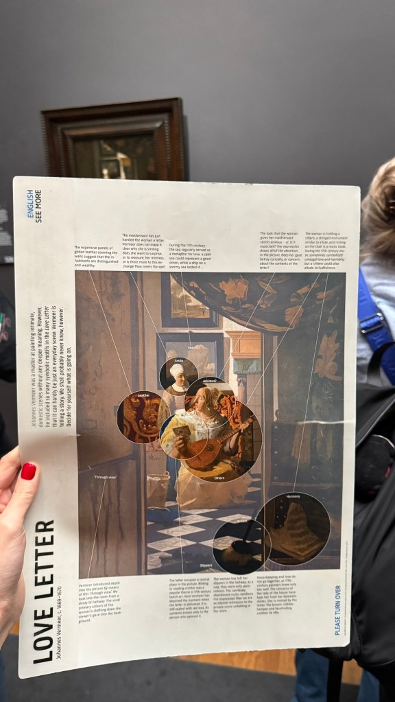 Rijksmuseum - The love letter, Vermeer